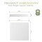Merrick Lane Cielo Memory Foam Mattress in a Box with 3 Layers, Washable Cover, Green Tea-Infused Foam, Cooling Gel, and CertiPUR-US Certified Foam